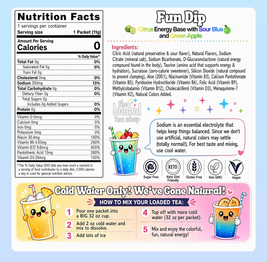 Fun Dip Loaded Tea               (Caffeine Free)