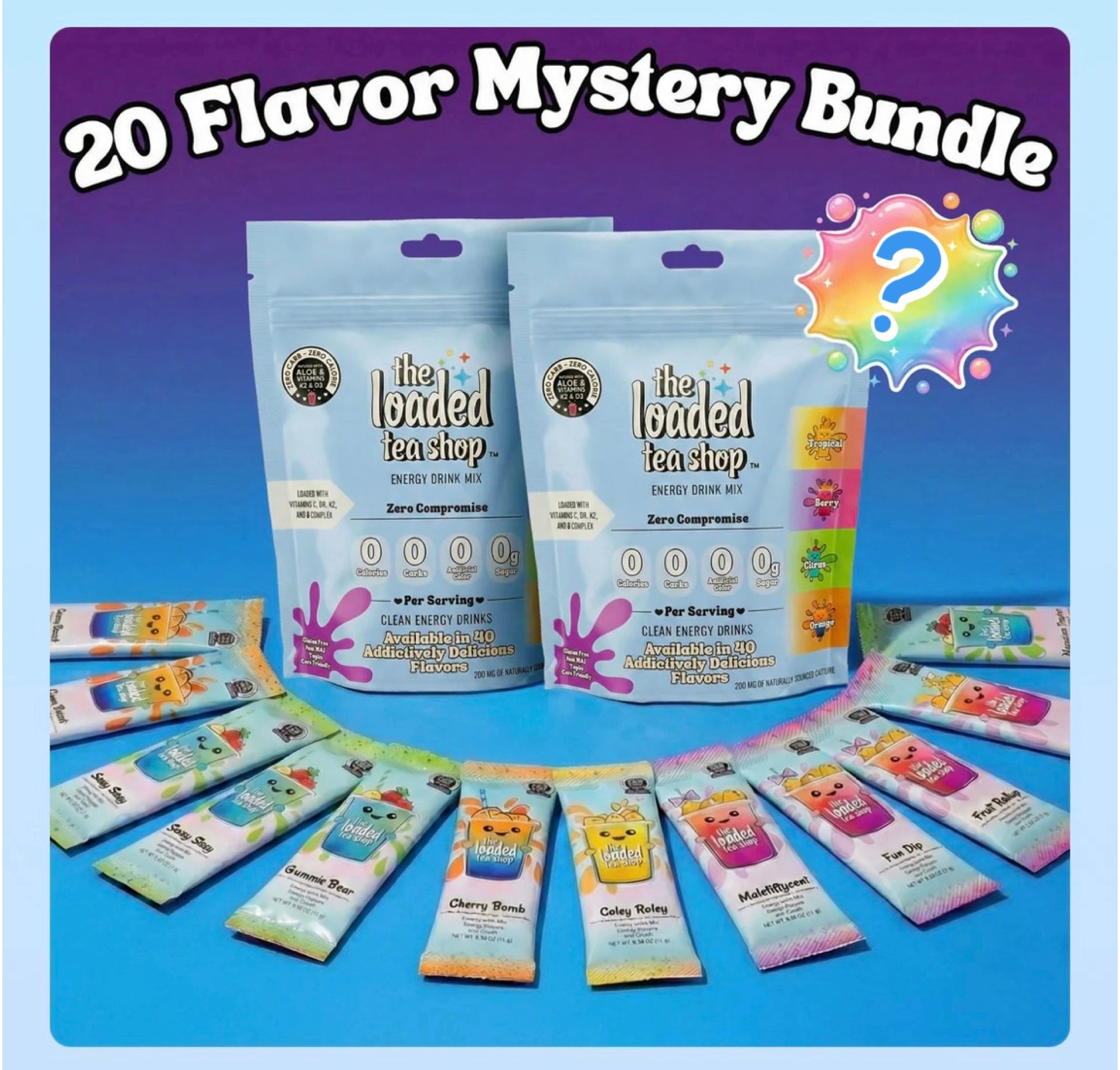 20 Flavor Mystery Bundle Loaded Teas