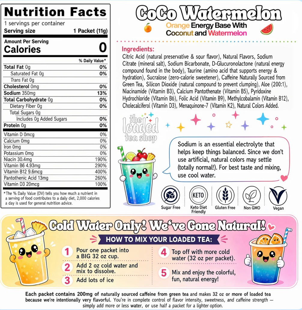 Coco Watermelon Loaded Tea