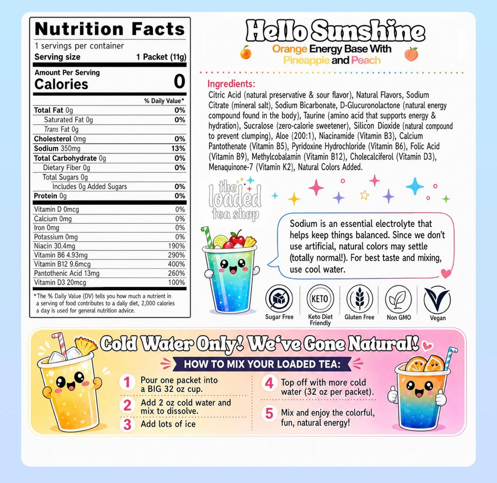 Hello Sunshine Loaded Tea (Caffeine Free)