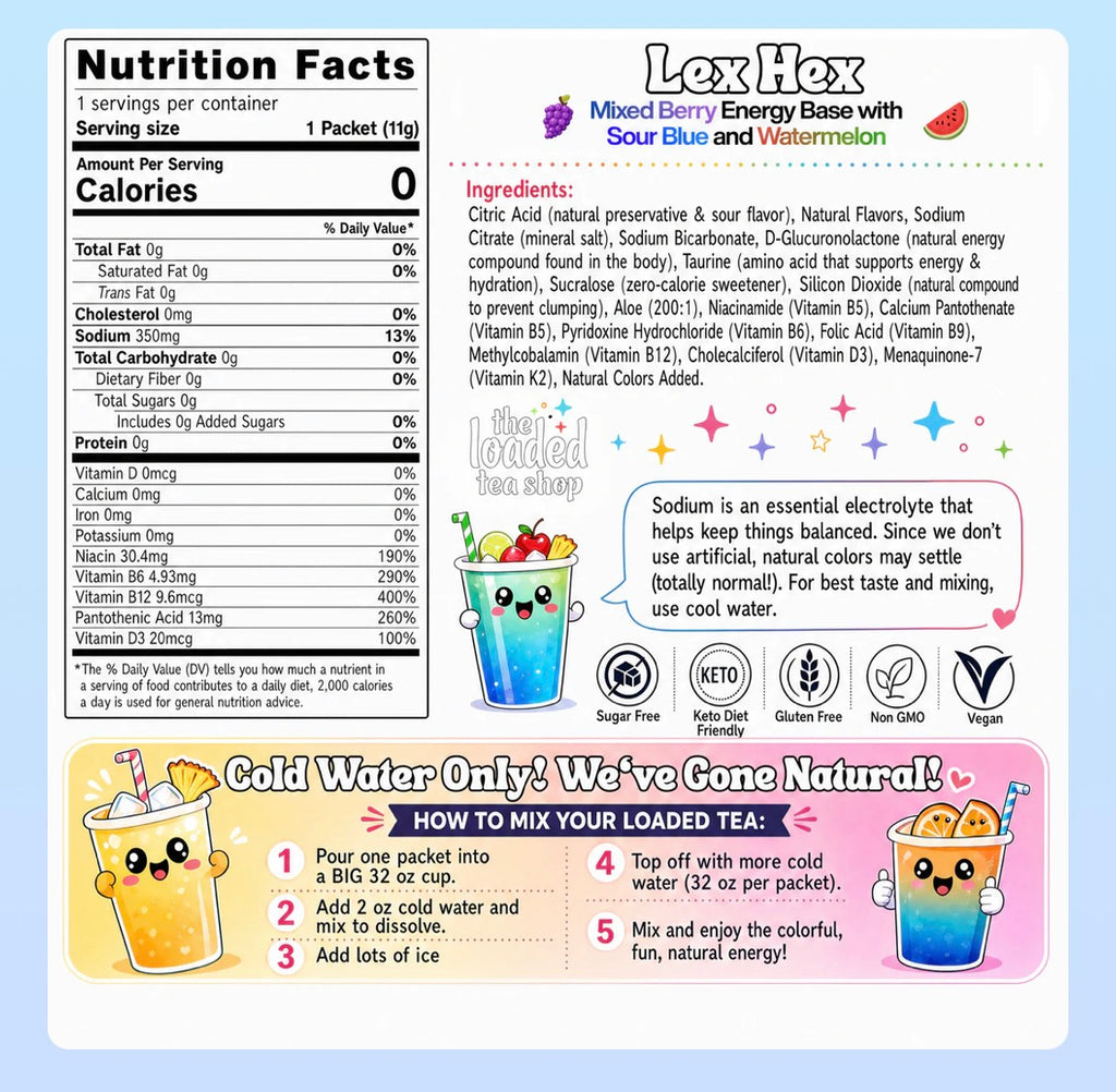Lex Hex Loaded Tea              (Caffeine Free)