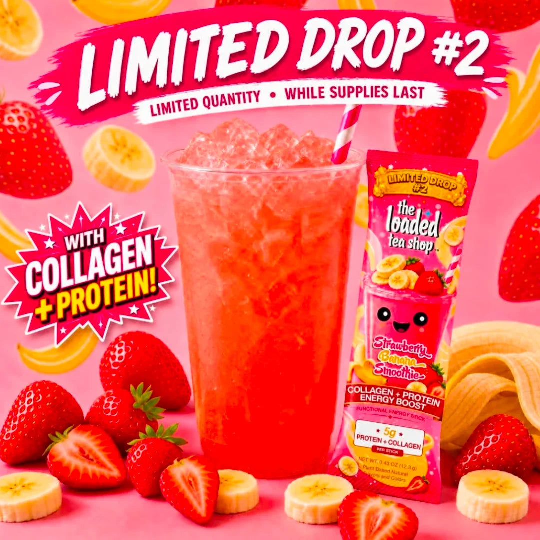 Limited Strawberry Banana Smoothie Loaded Tea