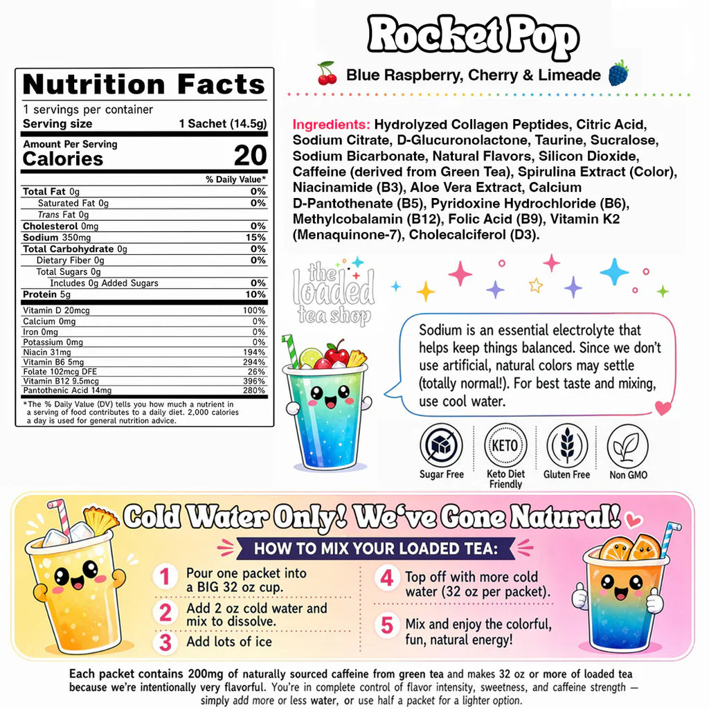 Limited RocketPop Loaded Tea